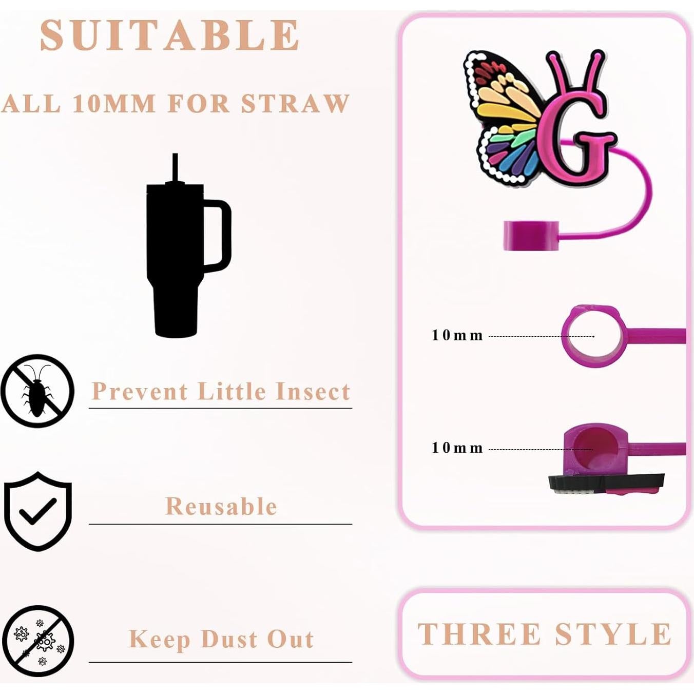 Tapa de Paja ANHRMHH para Taza Stanley 30/40 Oz - Silicona 10mm