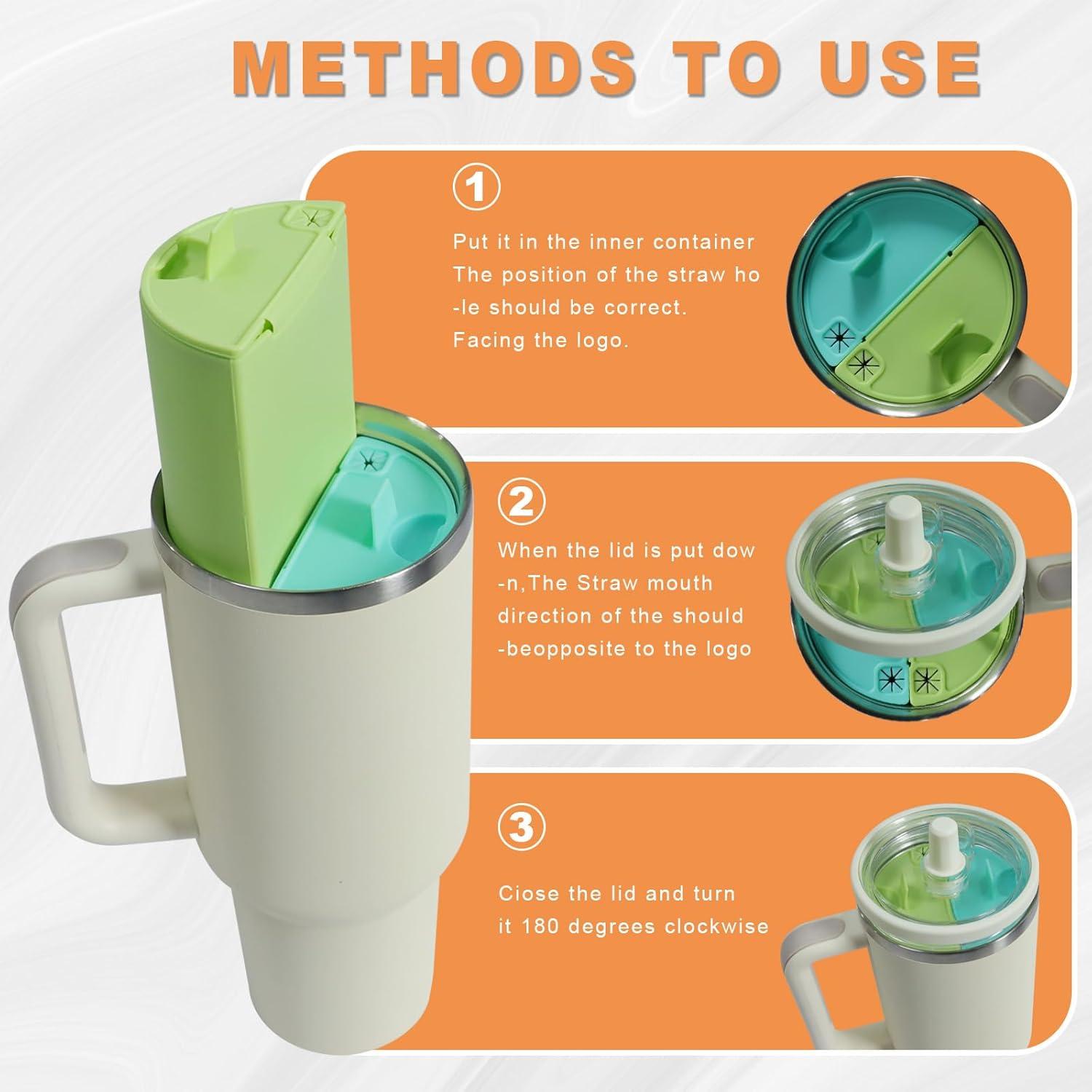 Separador de Bebidas de Silicona FUTYA para Taza Stanley 30 oz