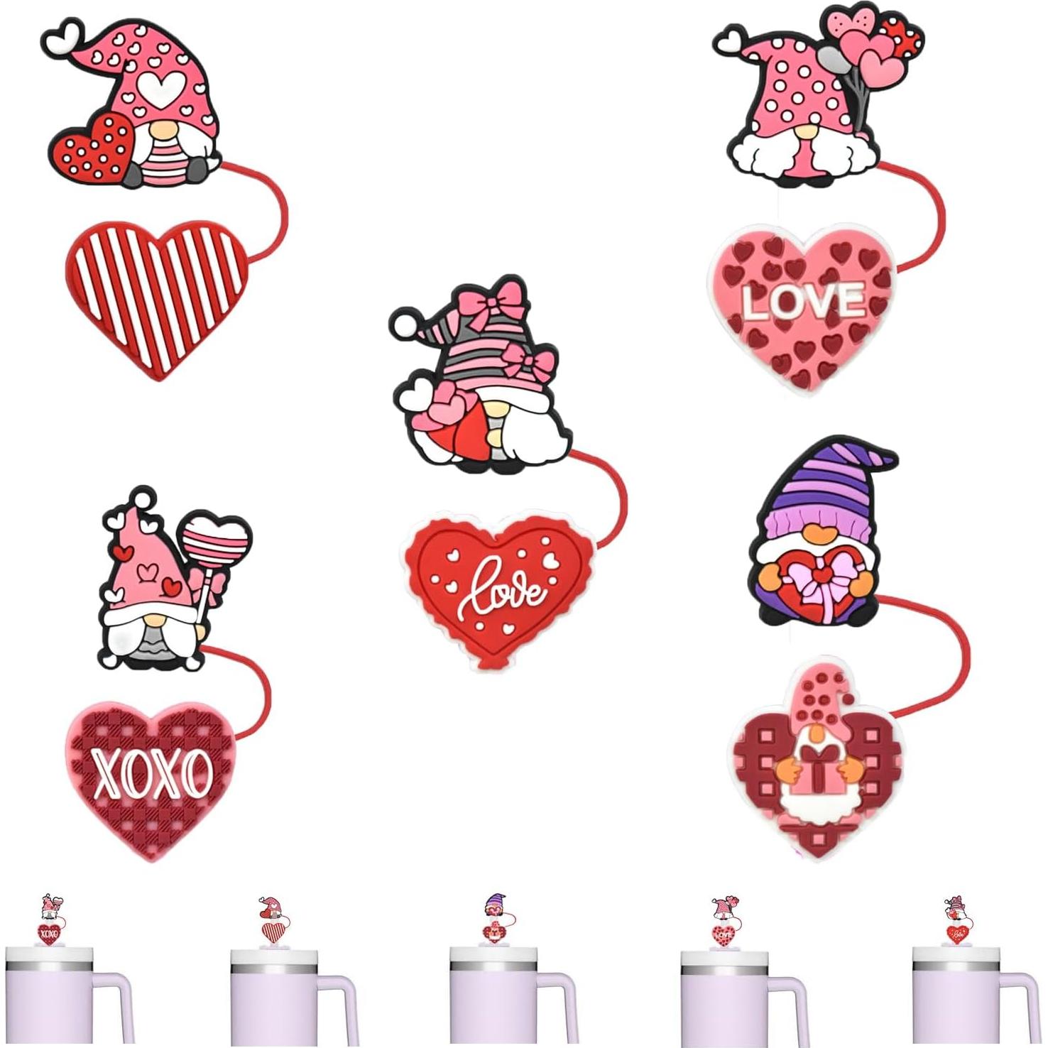 Cubiertas de Pajitas UCCASA Corazón de Enanitos 10mm Reutilizables