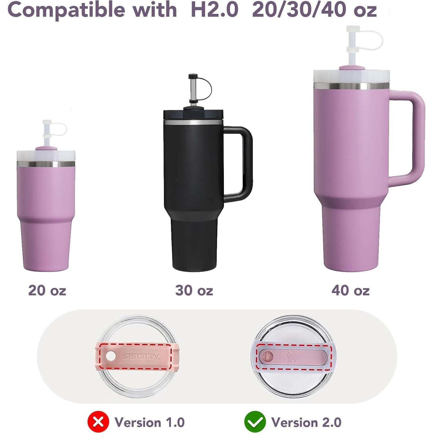 2 Tapas Antidesbordamiento CIZULFY para Stanley H2.0 40/30/20oz