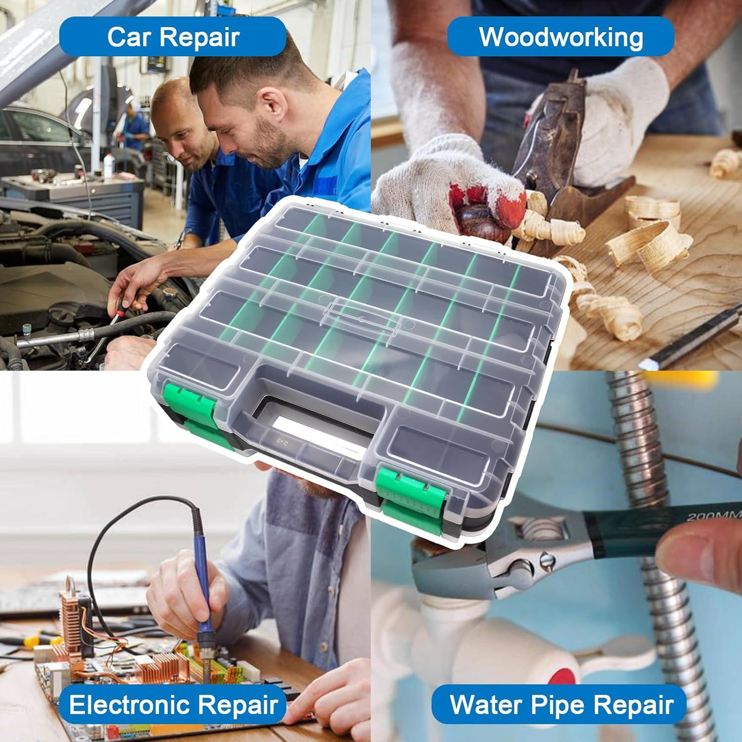 Organizador de Herramientas Easily Doble Cara 50 Compartimentos