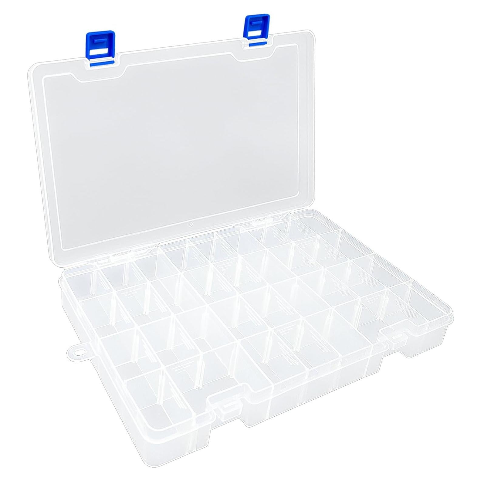 Caja de Almacenamiento DUOFIRE 34 Rejillas Plástico Blanco