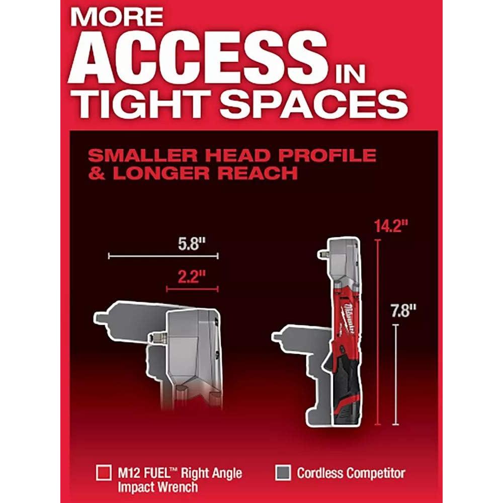 Llave de Impacto Milwaukee 2565-20 12V Ángulo Recto