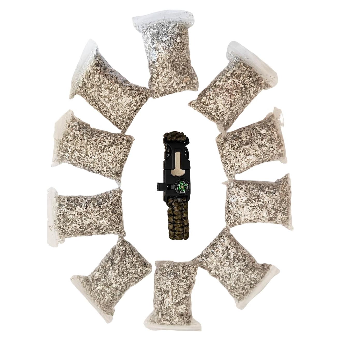 Encendedor de Fuego eGreen MS0308 10 Bolsas Magnesio + Pulsera