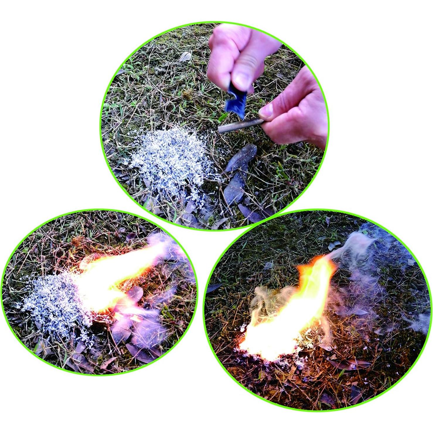 Encendedor de Fuego eGreen MS0308 10 Bolsas Magnesio + Pulsera