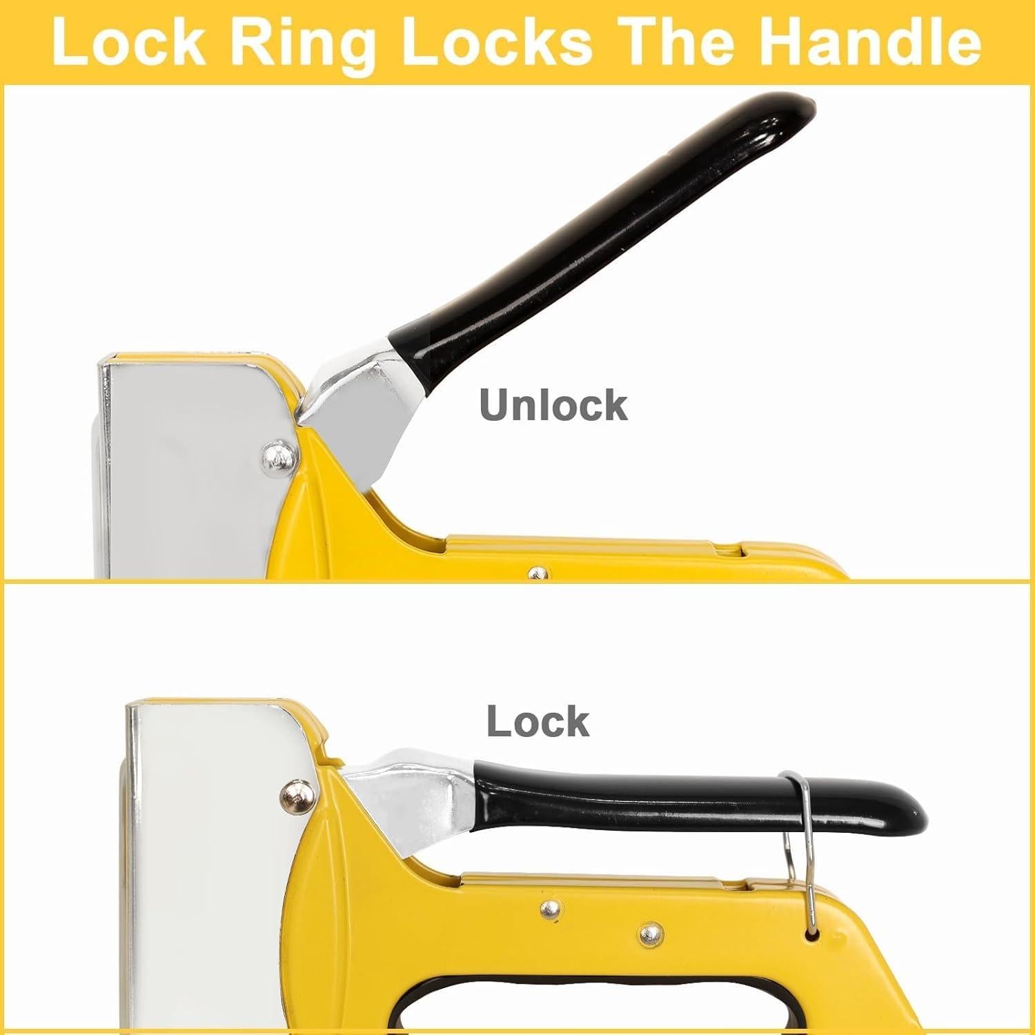 Grapadora YEAHOME T50 con 6000 Grapas de Alta Resistencia