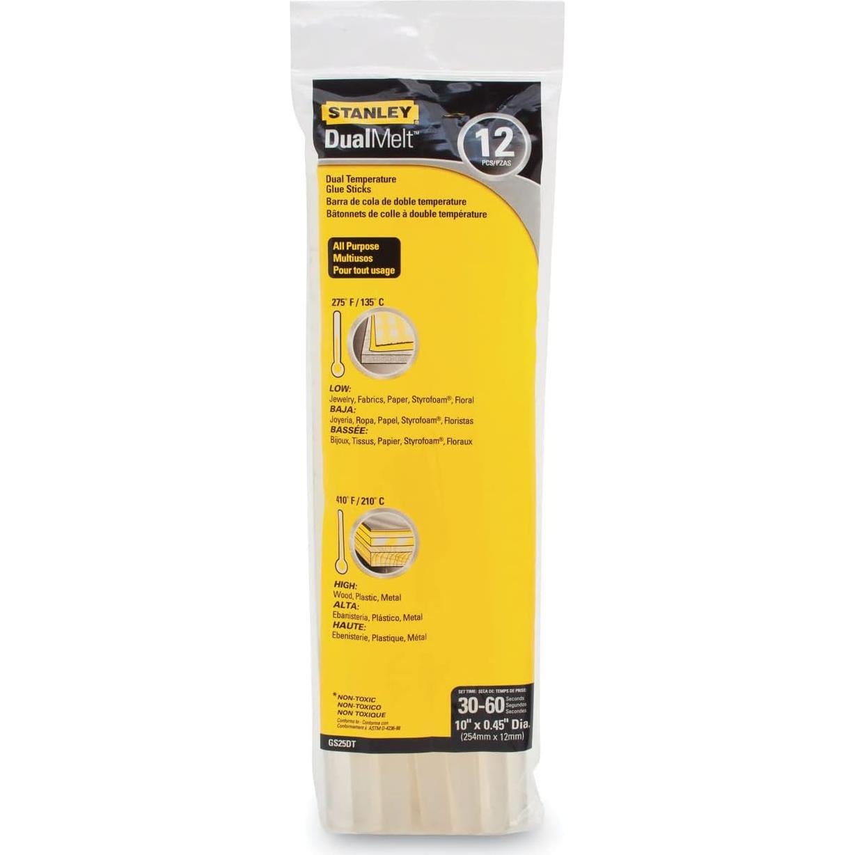 Barra de Pegamento Dualtemp Stanley GS25DT 12 Piezas 331g