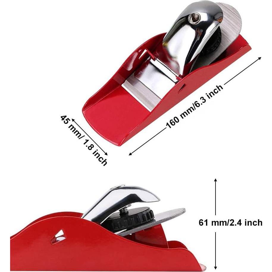 Mini Cepillo de Mano DSHE 160 mm Ajustable para Carpintería