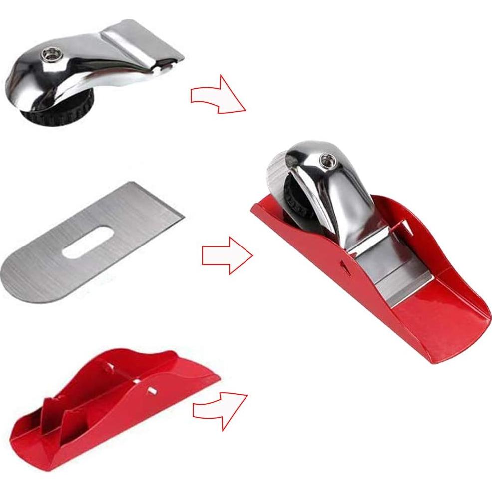 Mini Cepillo de Mano DSHE 160 mm Ajustable para Carpintería