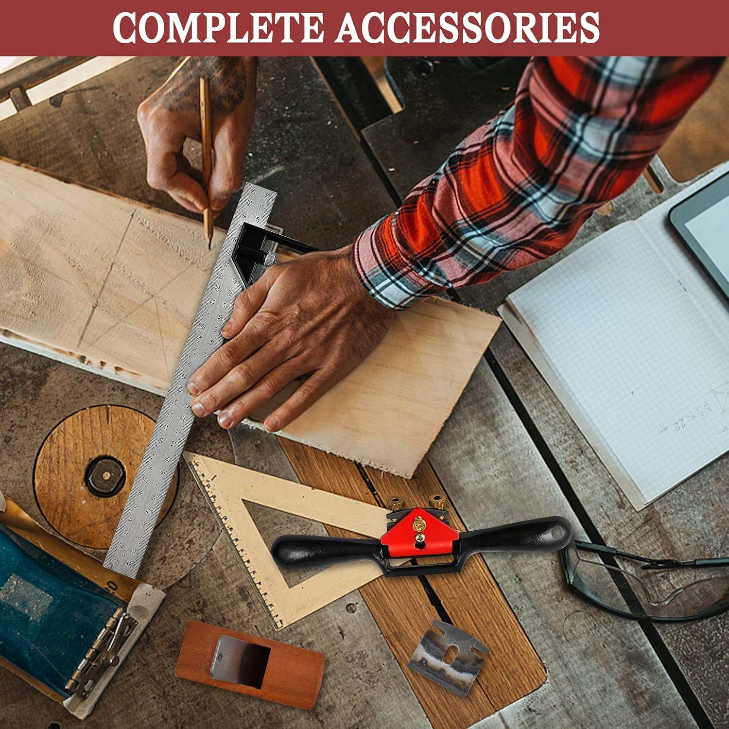 Afilador Manual Elesunory 22.86 cm con Cuchillas y Regla