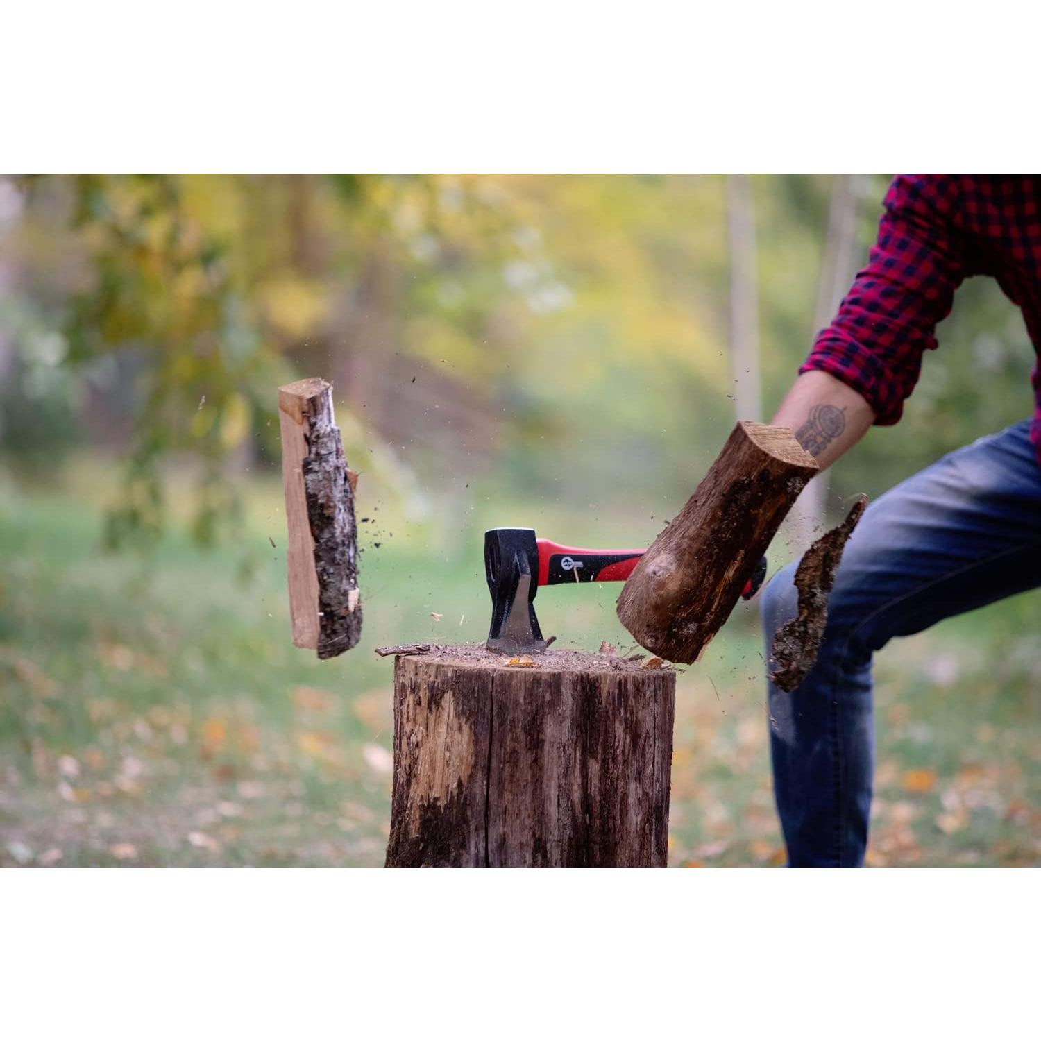 Hacha de Dividir INTERTOOL 38 cm, 0.91 kg, Mango Antideslizante