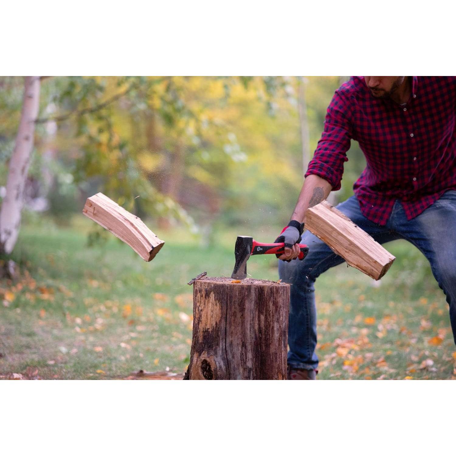 Hacha de Dividir INTERTOOL 38 cm, 0.91 kg, Mango Antideslizante