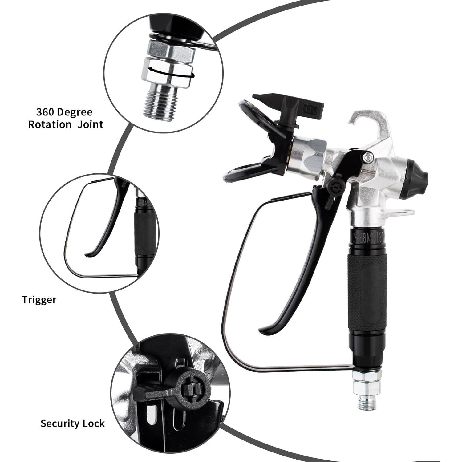 Kit Pistola Pulverización Sin Aire Dotool RP821 5 Puntas 10 Filtros