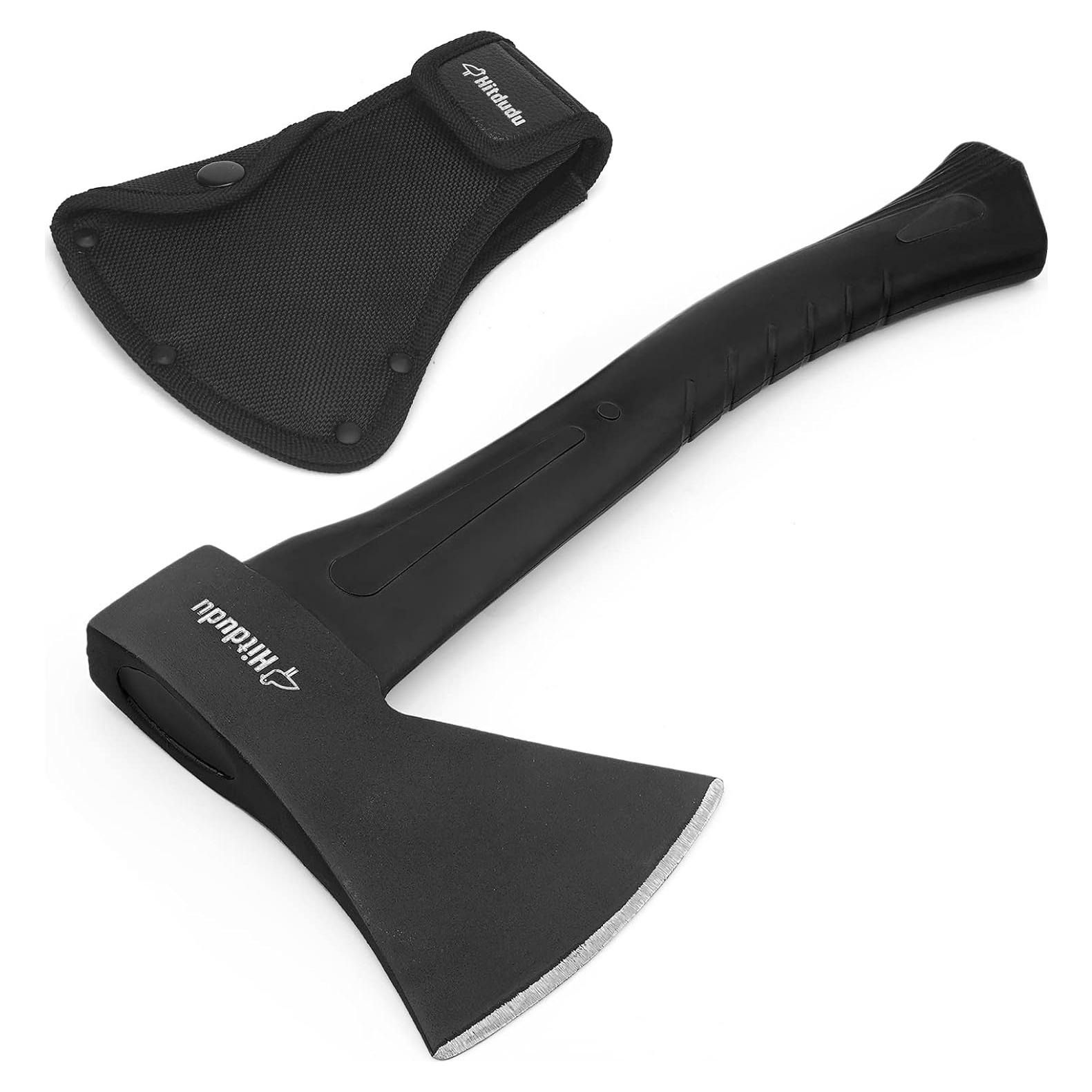 Hacha de Camping Hitdudu 36.07 cm con Funda de Nylon
