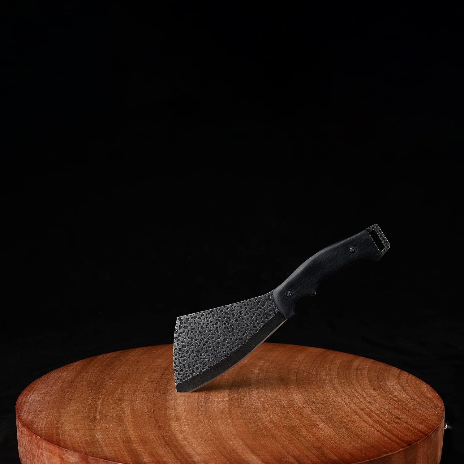 Hacha Táctica Leopcito 14.27 cm con Funda para Acampar