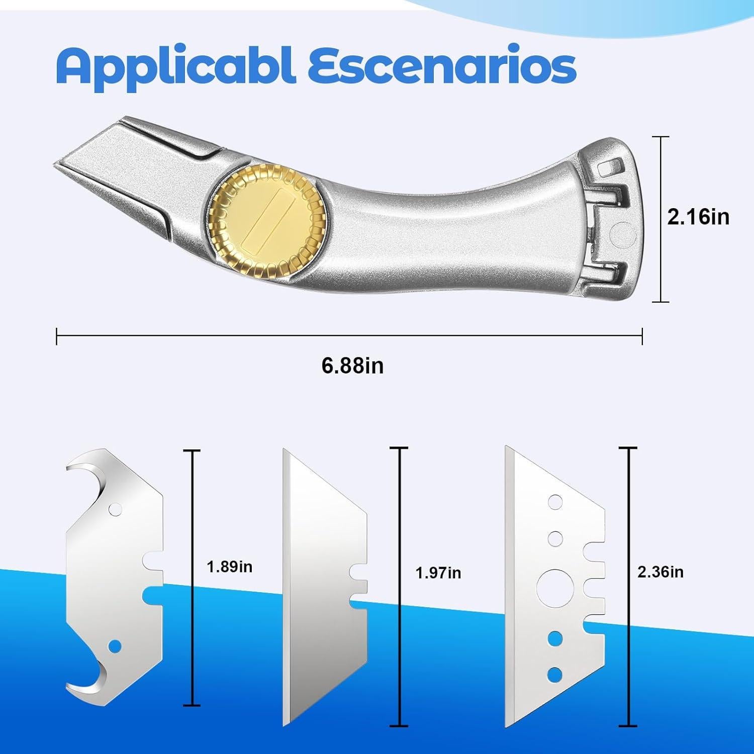 Juego de 2 cuchillos Lizenoz para techado y corte