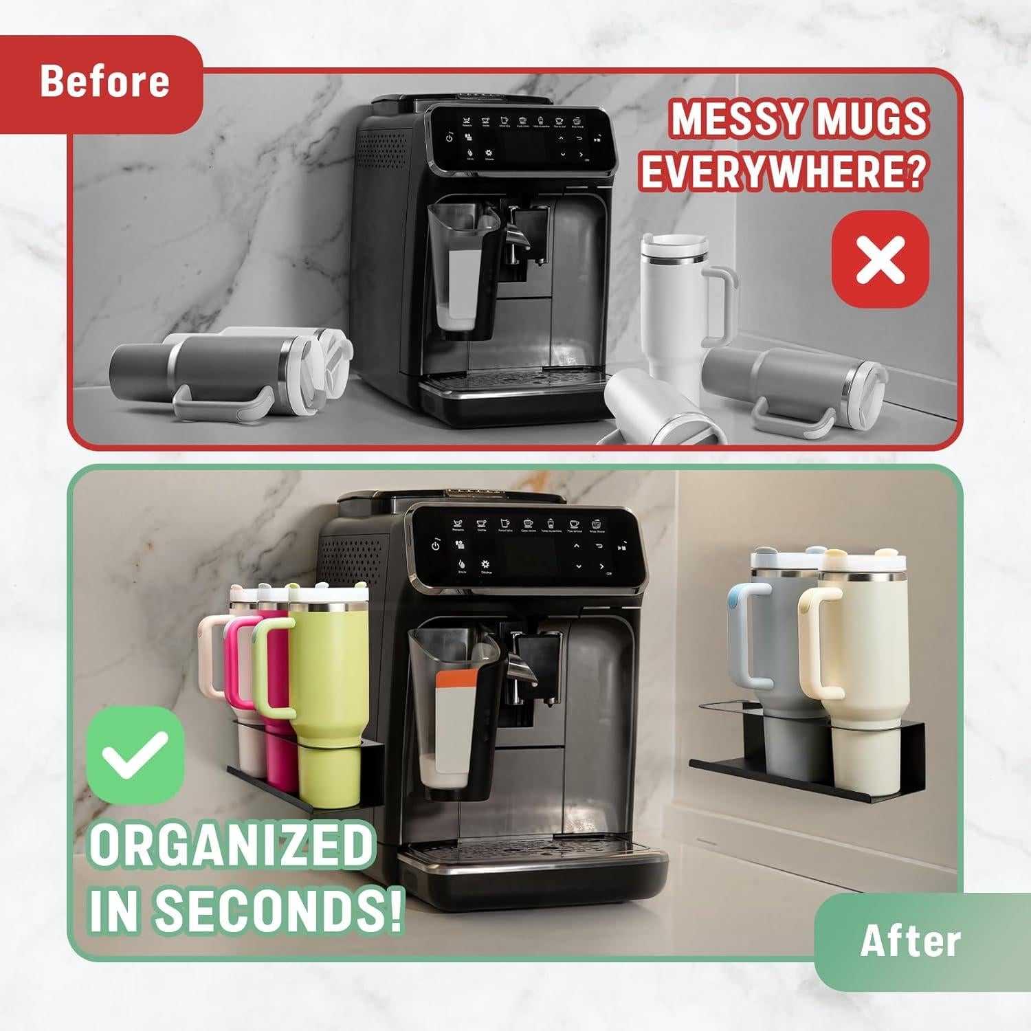 Organizador Magnético para Botellas Stanley POLRAI 2 Paquetes