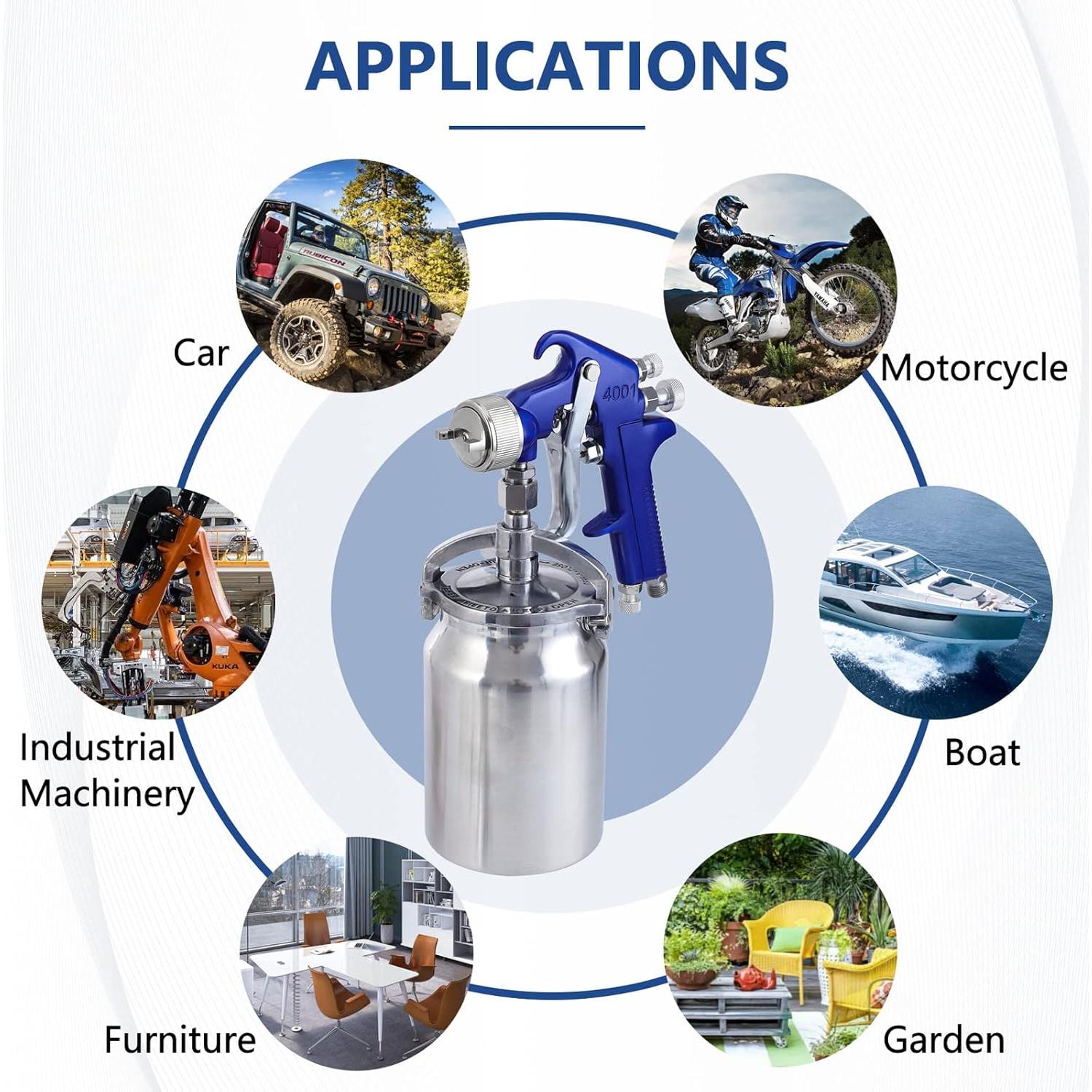 Pistola de Pulverización B4B BANG 4 BUCK 1000cc HVLP