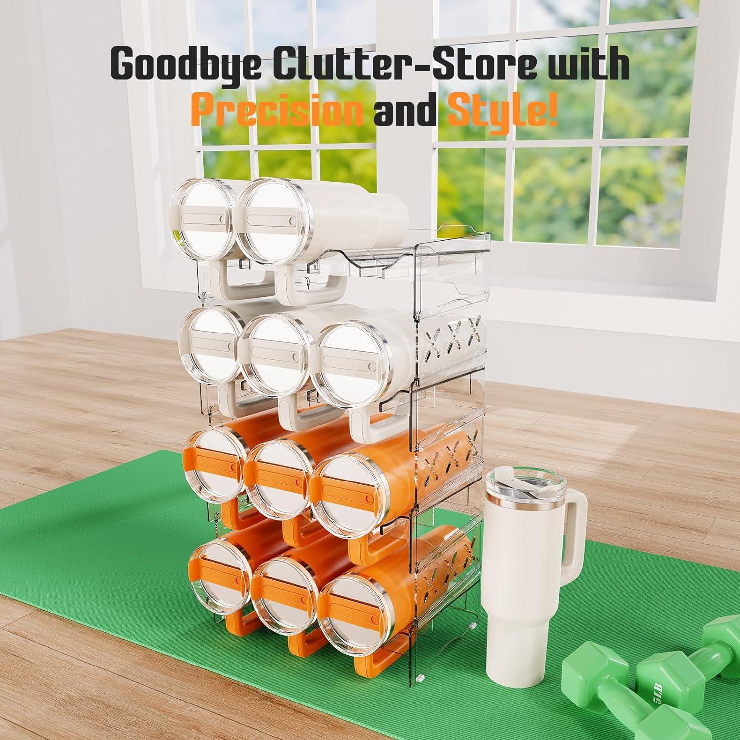 Organizador de Botellas JYPS para 12 Vasos de 40 oz