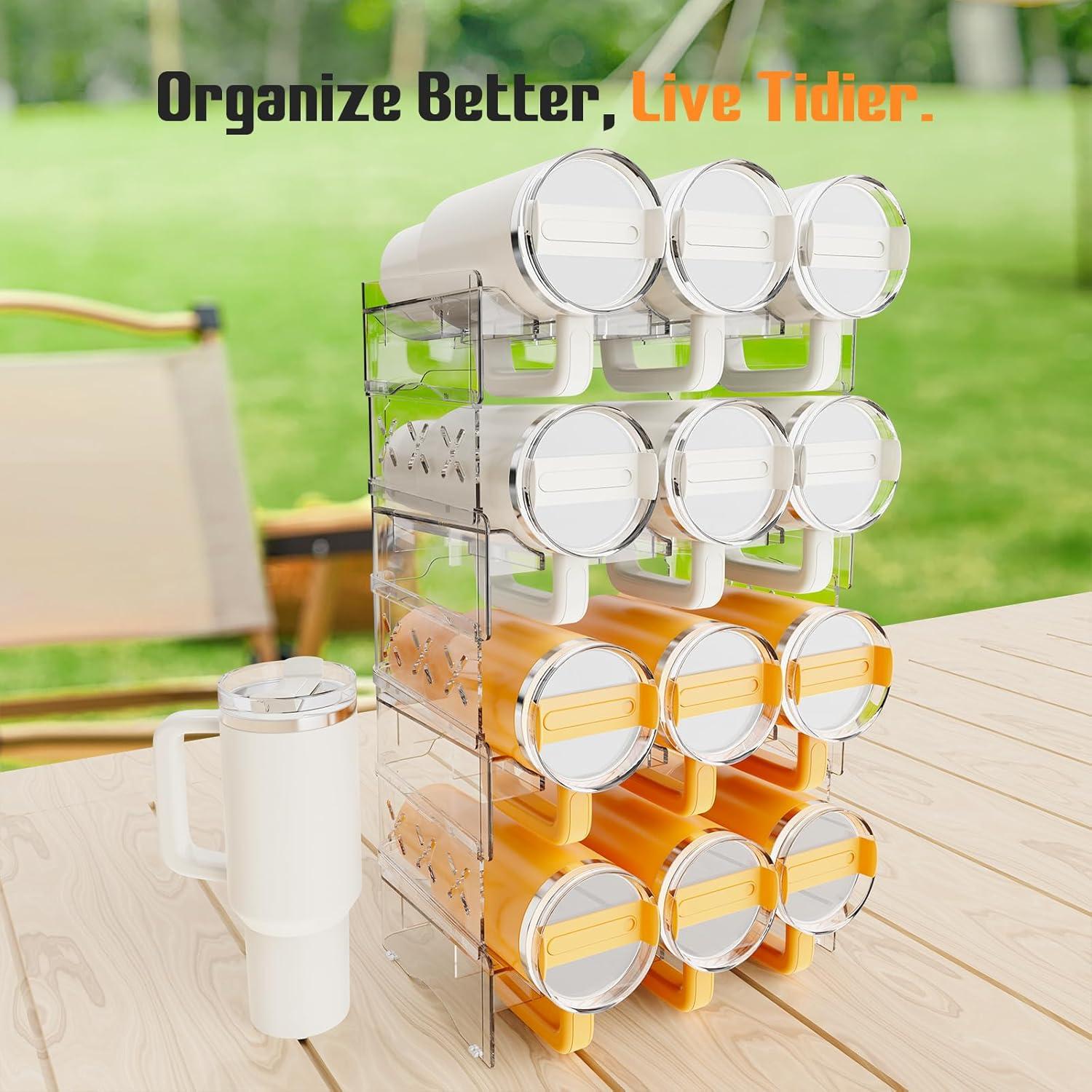 Organizador de Botellas JYPS para 12 Vasos de 40 oz