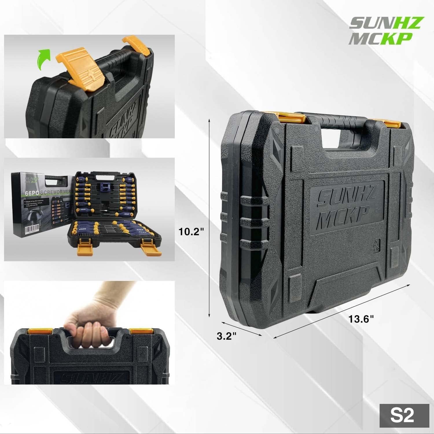 Juego de Destornilladores Magnéticos SUNHZMCKP 66 Piezas