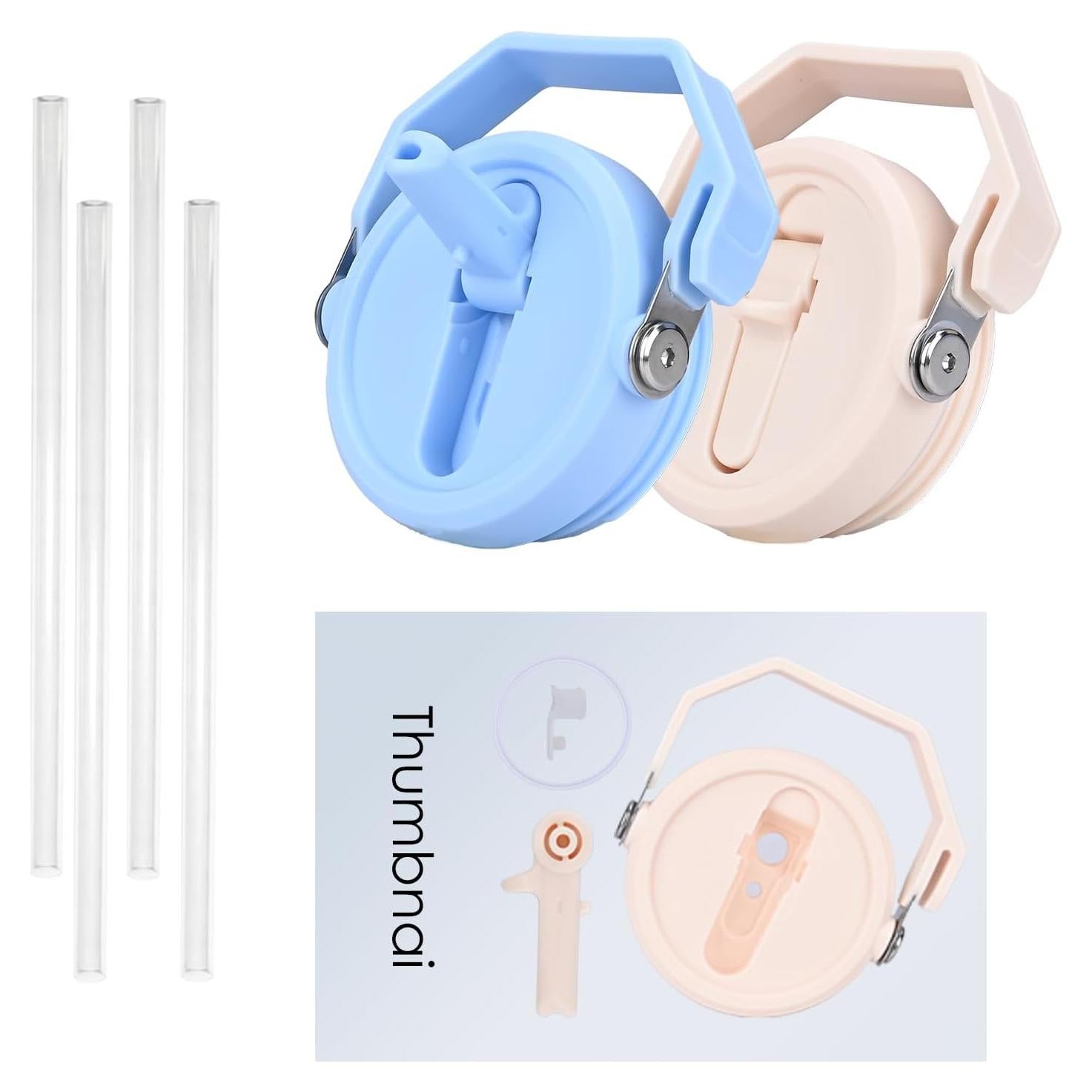 Tapa Plegable para Vaso Stanley 40oz ZJT 2 Piezas a Prueba de Fugas