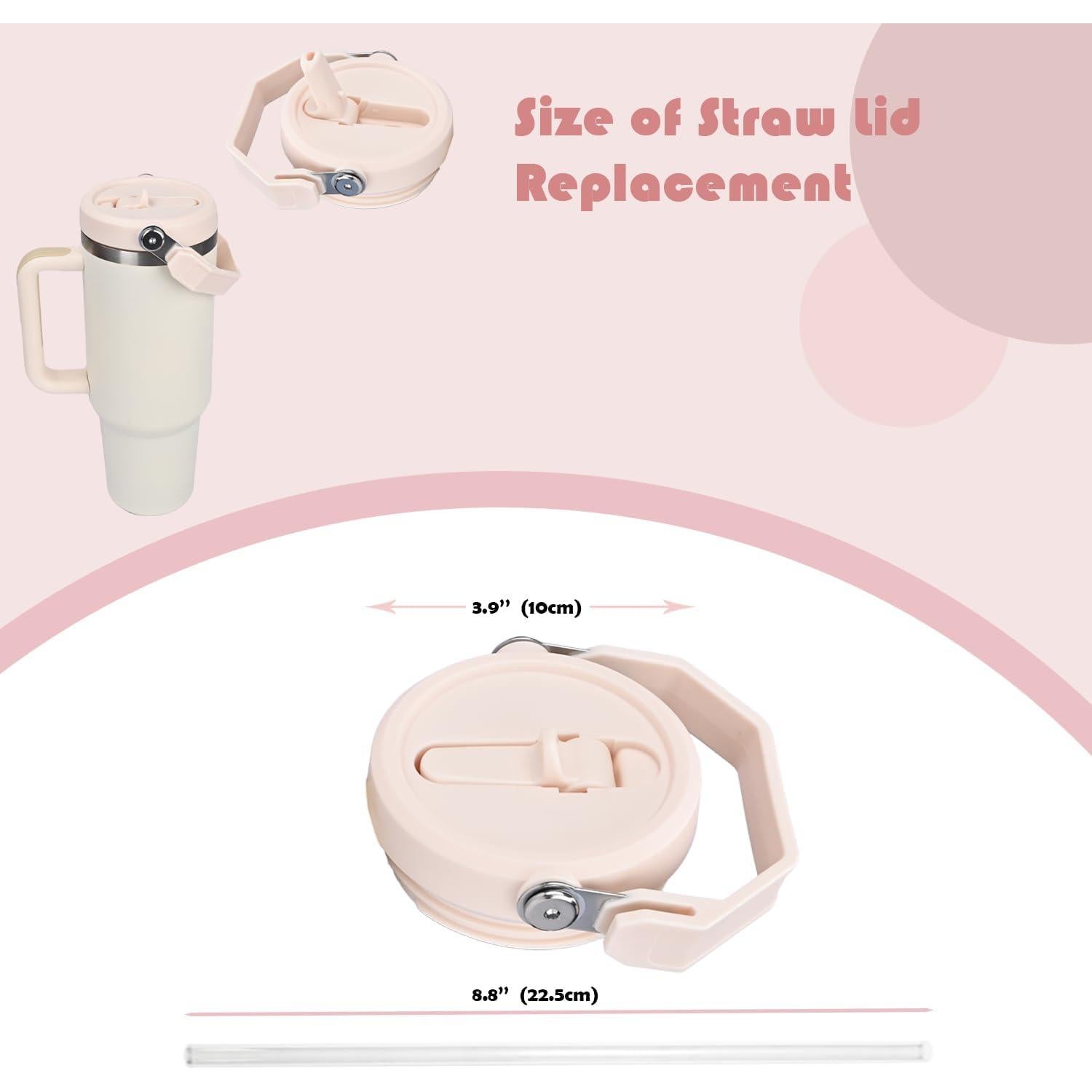 Tapa Plegable para Vaso Stanley 40oz ZJT 2 Piezas a Prueba de Fugas