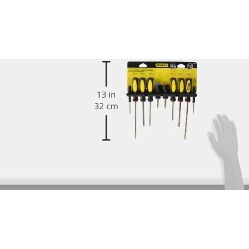 Juego de Destornilladores Estriados Stanley 60-100A 10 Piezas