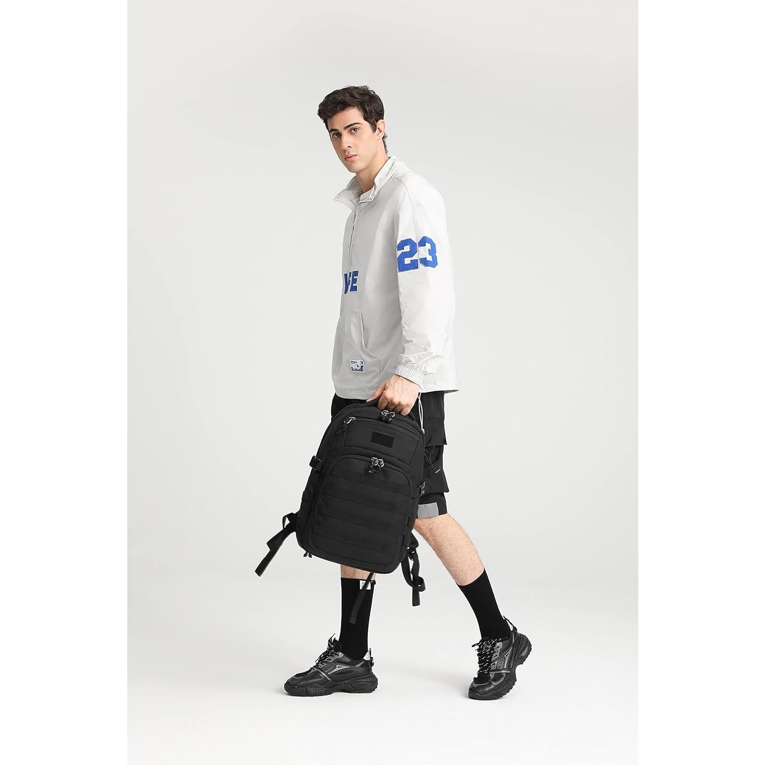 Mochila táctica Wotony 3807-1-1 25L negra para hombres