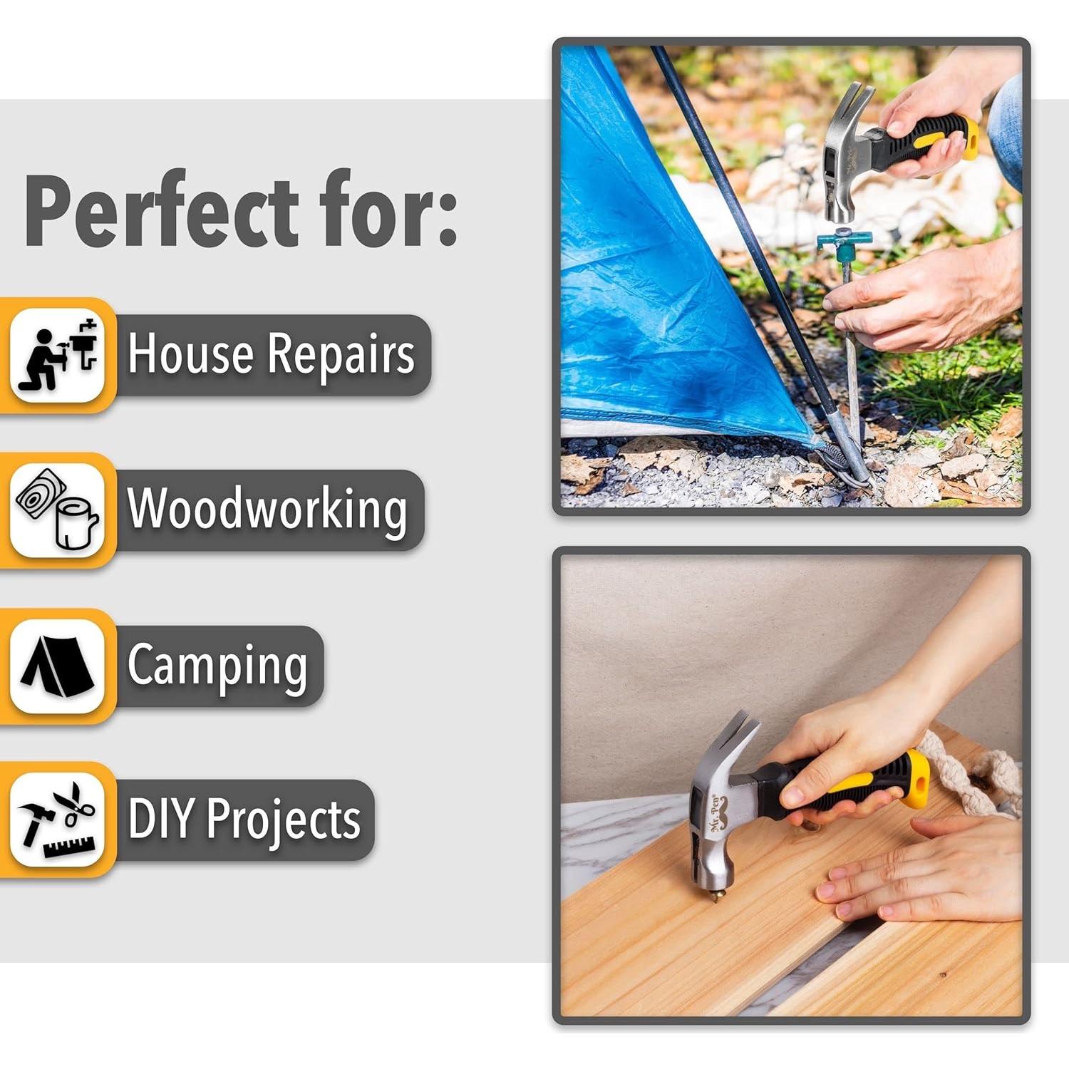 Martillo Magnético Mr. Pen 226g Ergonomico Amarillo