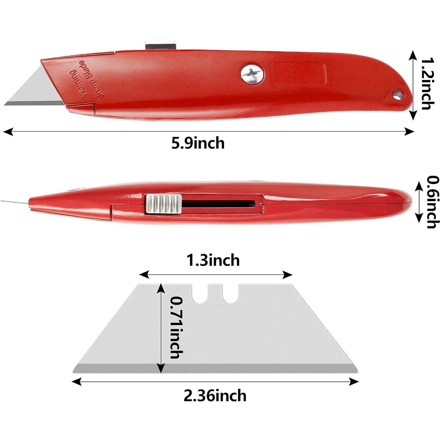 Cuchillo Utilitario DIYSELF 2Pack Cuchilla Retráctil 6cm
