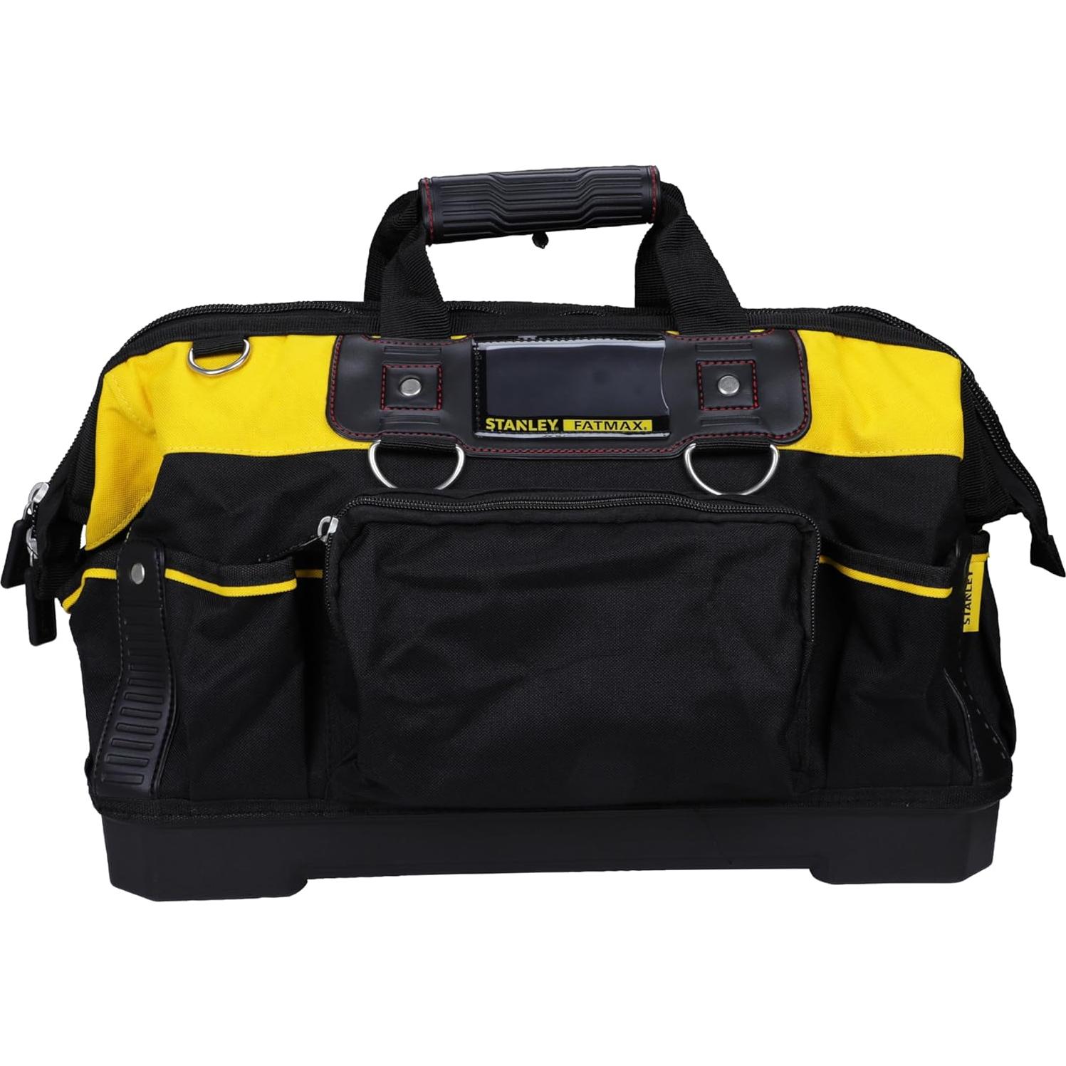 FATMAX Technician Tool Bag, 18" Heavy Duty, Hard Waterproof Base, Multiple Pockets, Shoulder Strap, 1-93-950