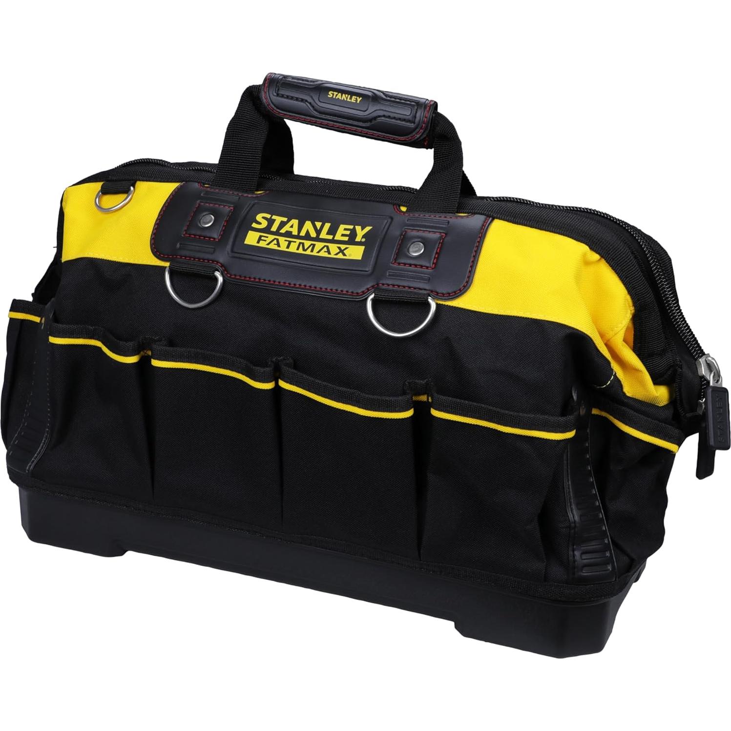FATMAX Technician Tool Bag, 18" Heavy Duty, Hard Waterproof Base, Multiple Pockets, Shoulder Strap, 1-93-950
