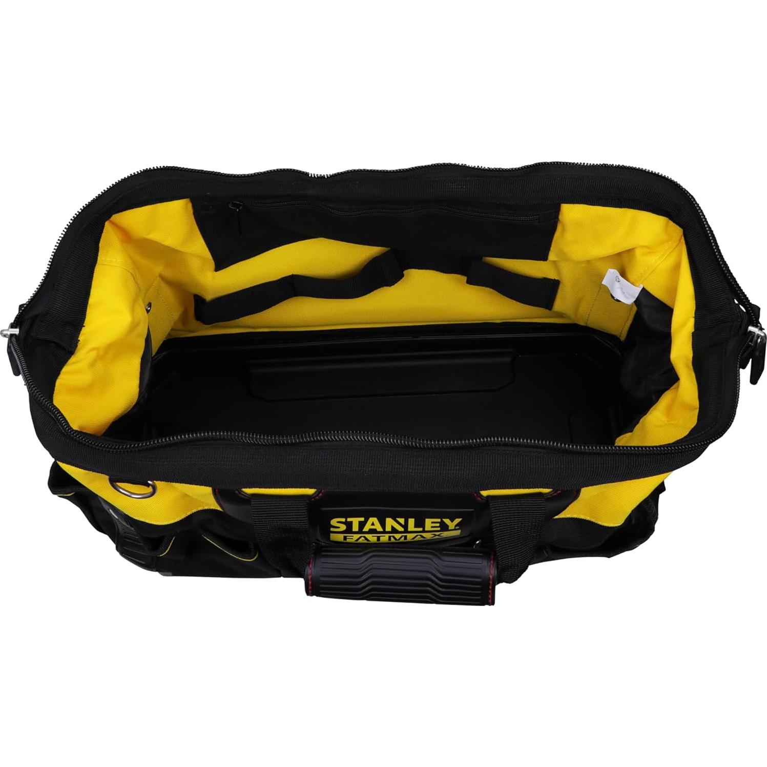 FATMAX Technician Tool Bag, 18" Heavy Duty, Hard Waterproof Base, Multiple Pockets, Shoulder Strap, 1-93-950