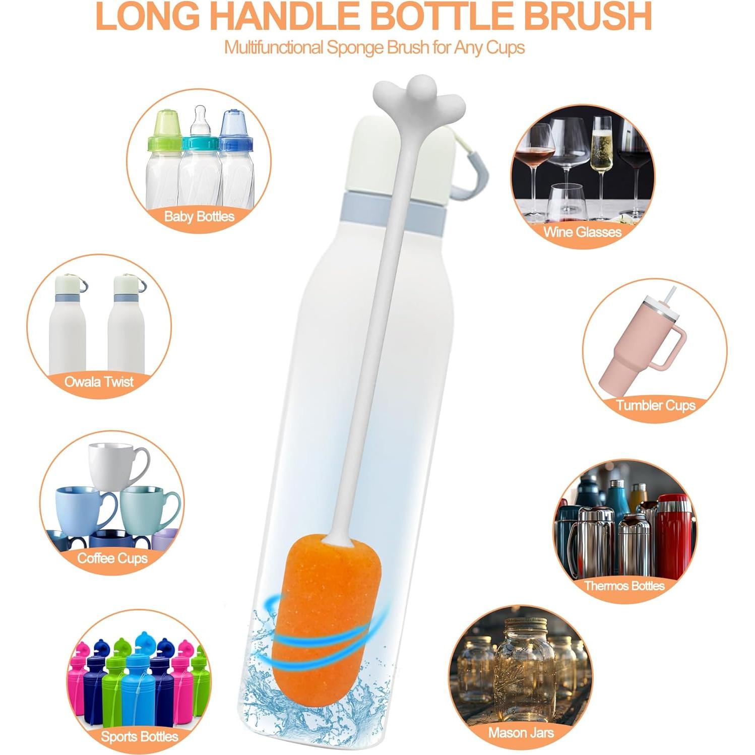 Juego de 4 cepillos limpiadores para botellas Owala