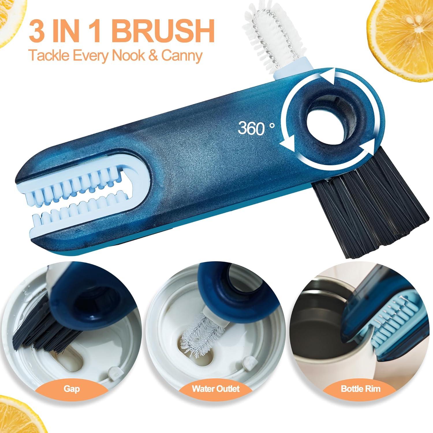 Juego de 4 cepillos limpiadores para botellas Owala