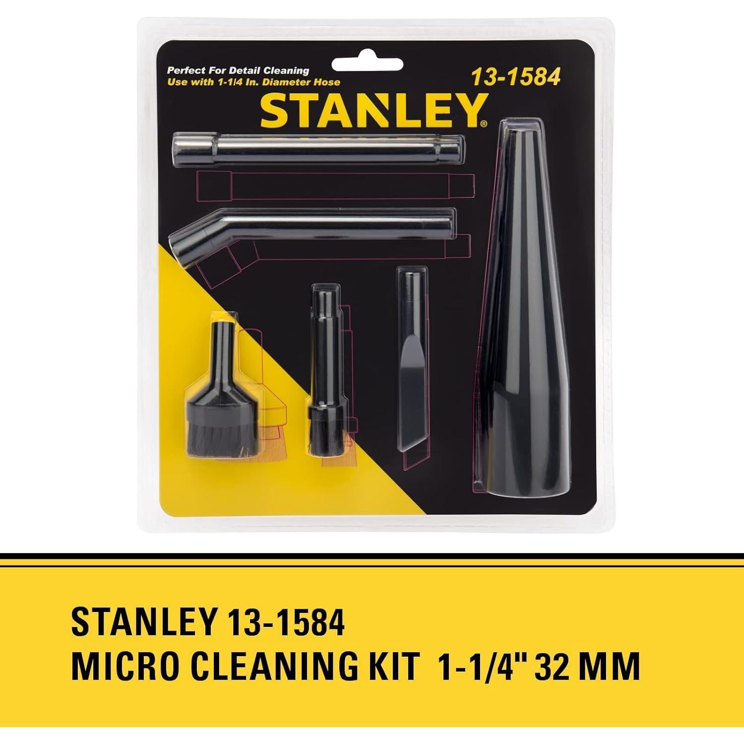 Kit de Limpieza Micro Stanley 13-1584 para Aspiradora 6 Piezas