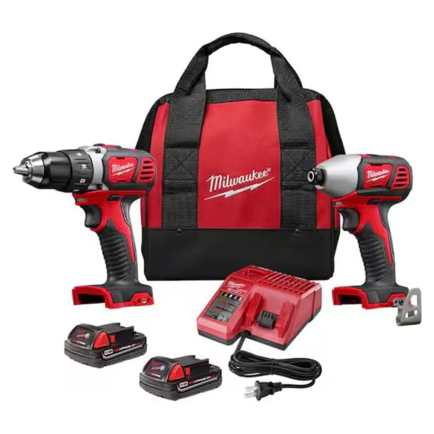 Kit Combinado Milwaukee M18: Taladro Percusión y Destornillador
