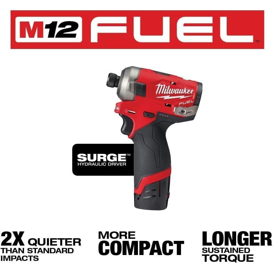 Destornillador de Impacto Hidráulico Milwaukee M12 FUEL 12V