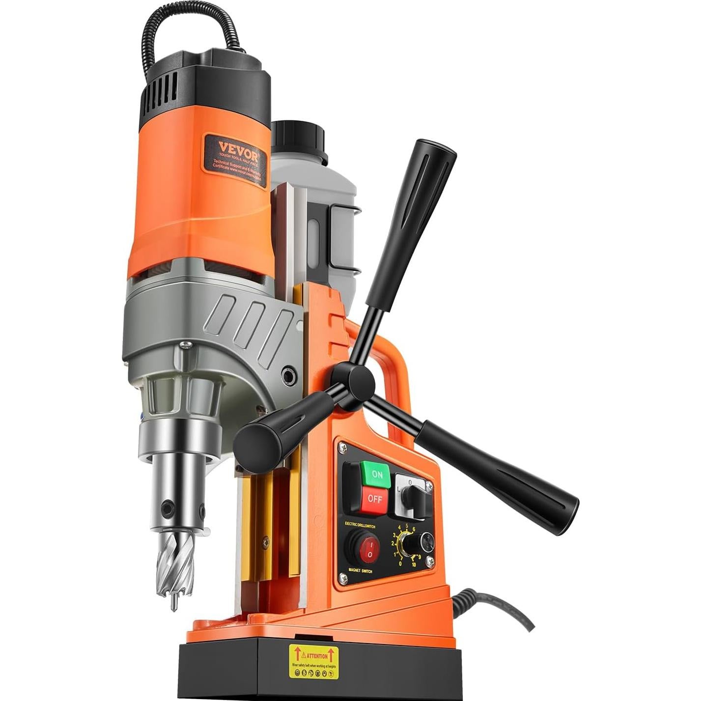 Taladro Magnético VEVOR 1450W 5.08cm 800 RPM con Brocas