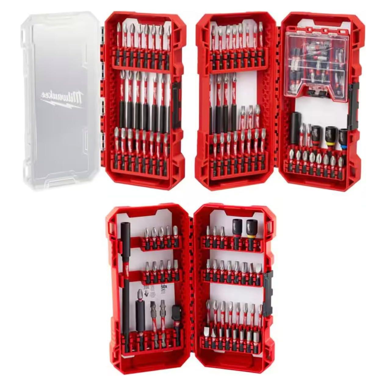 Conjunto de Brocas y Puntas Milwaukee 100 Piezas Acero