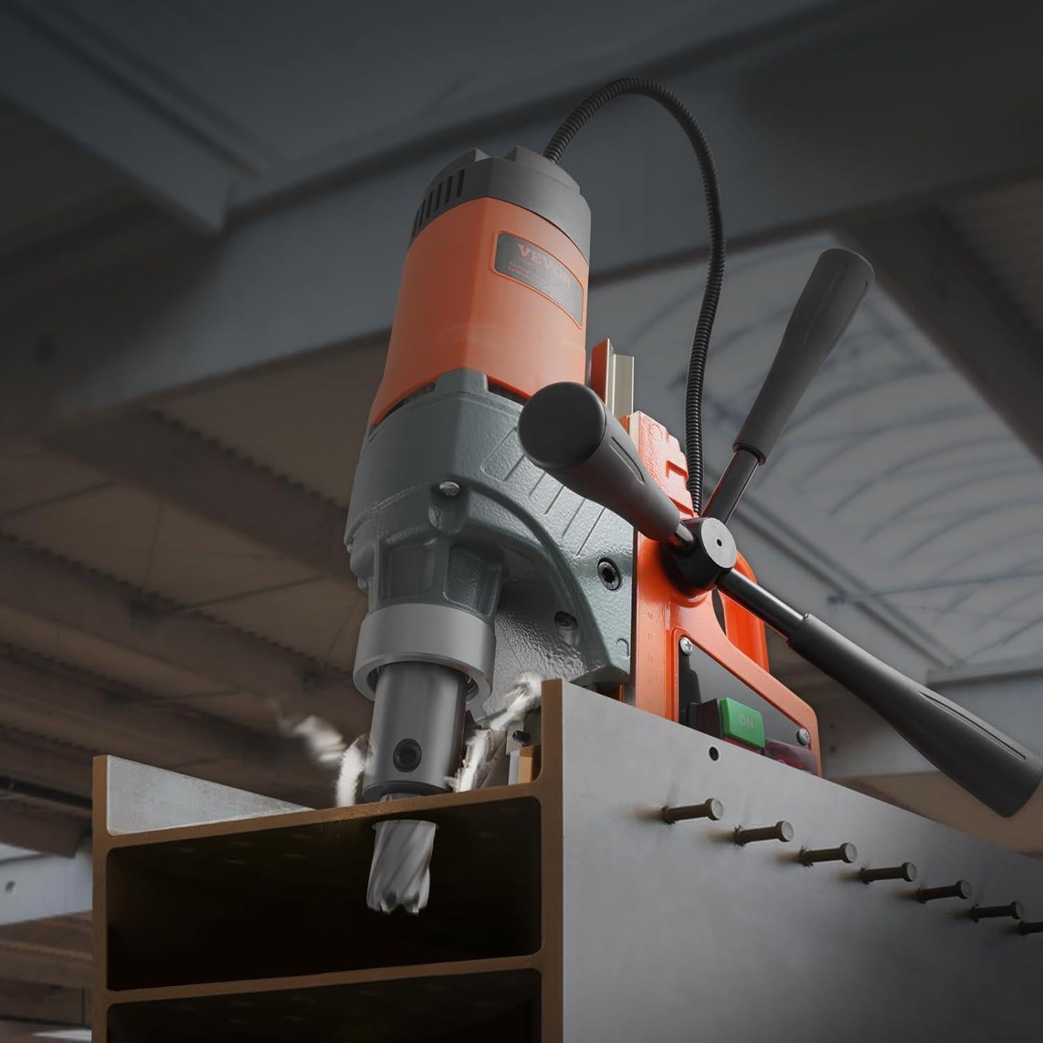 Prensa de Taladro Magnético VEVOR 1300W 11 Piezas 40mm