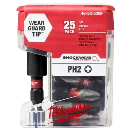 Soporte de Bit Magnético Milwaukee 48-32-5009 25PK 2,54 cm