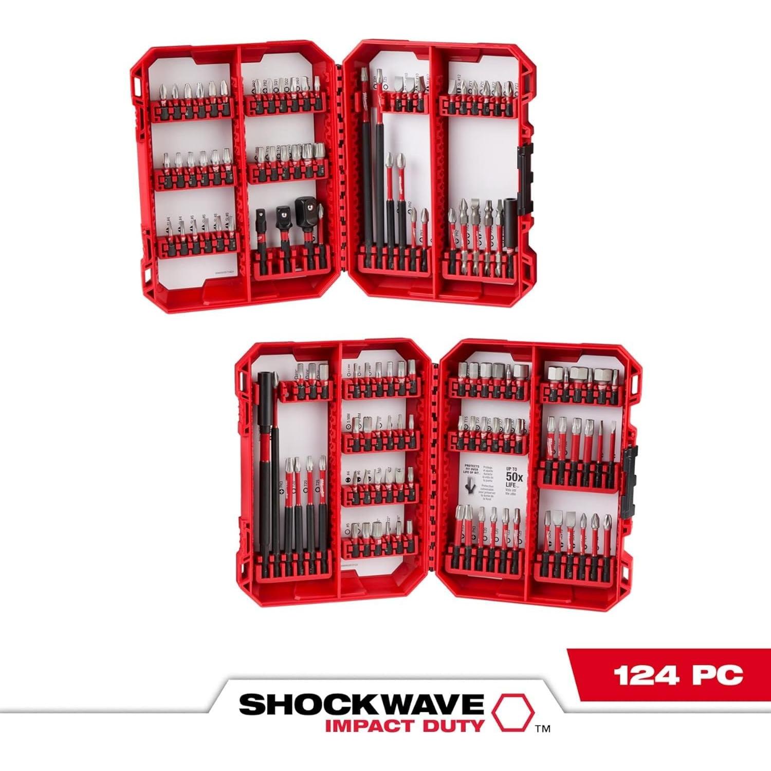 Conjunto de Puntas de Impacto Milwaukee 124PC - 48-32-4034