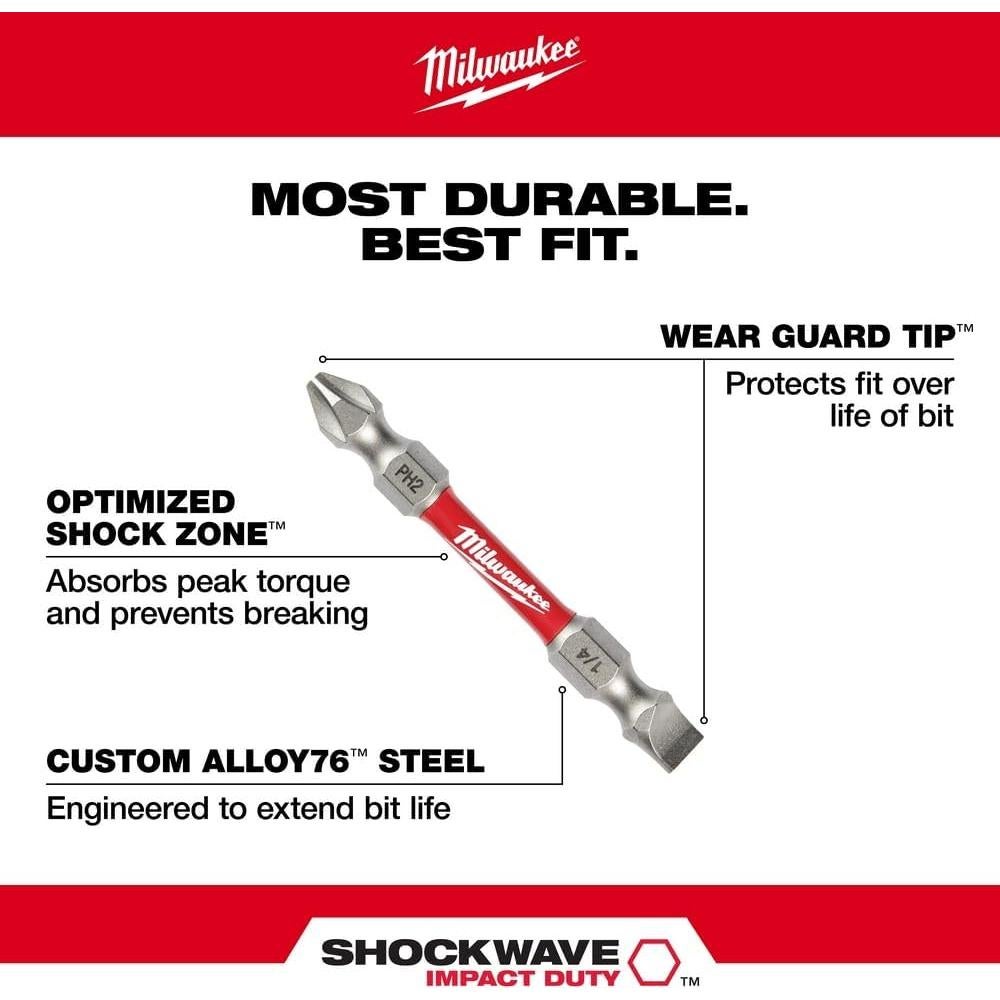 Milwaukee Accessory 48-32-4310 Bit Impact Power Ph2/Sl1-4In