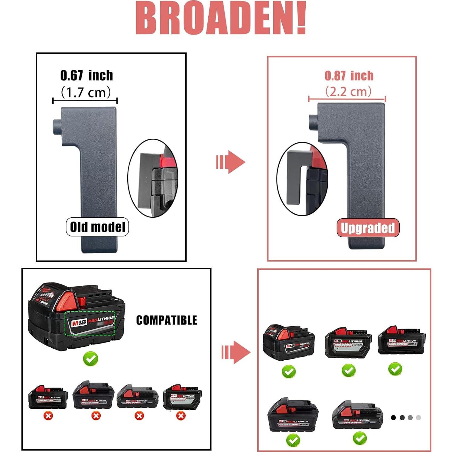 Soporte de Bits Magnético BPOPO para Taladro Milwaukee 18V