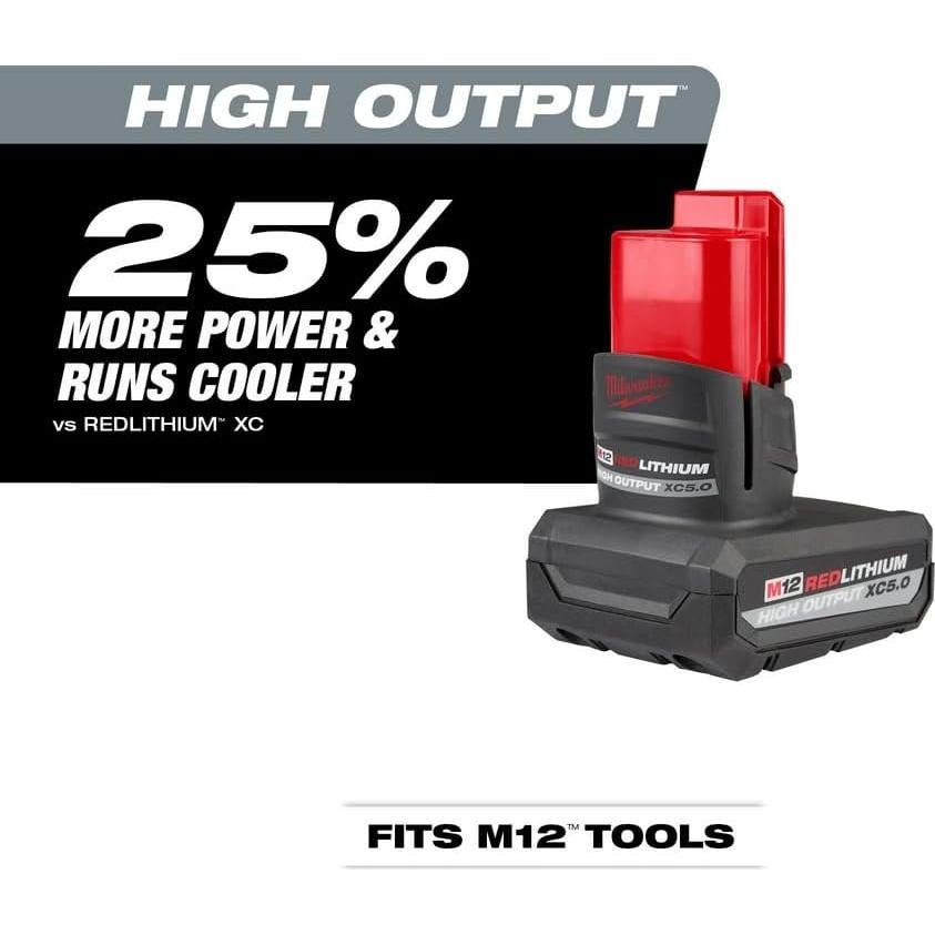 Batería Milwaukee M12 Red Lithium 12V 0.45 kg