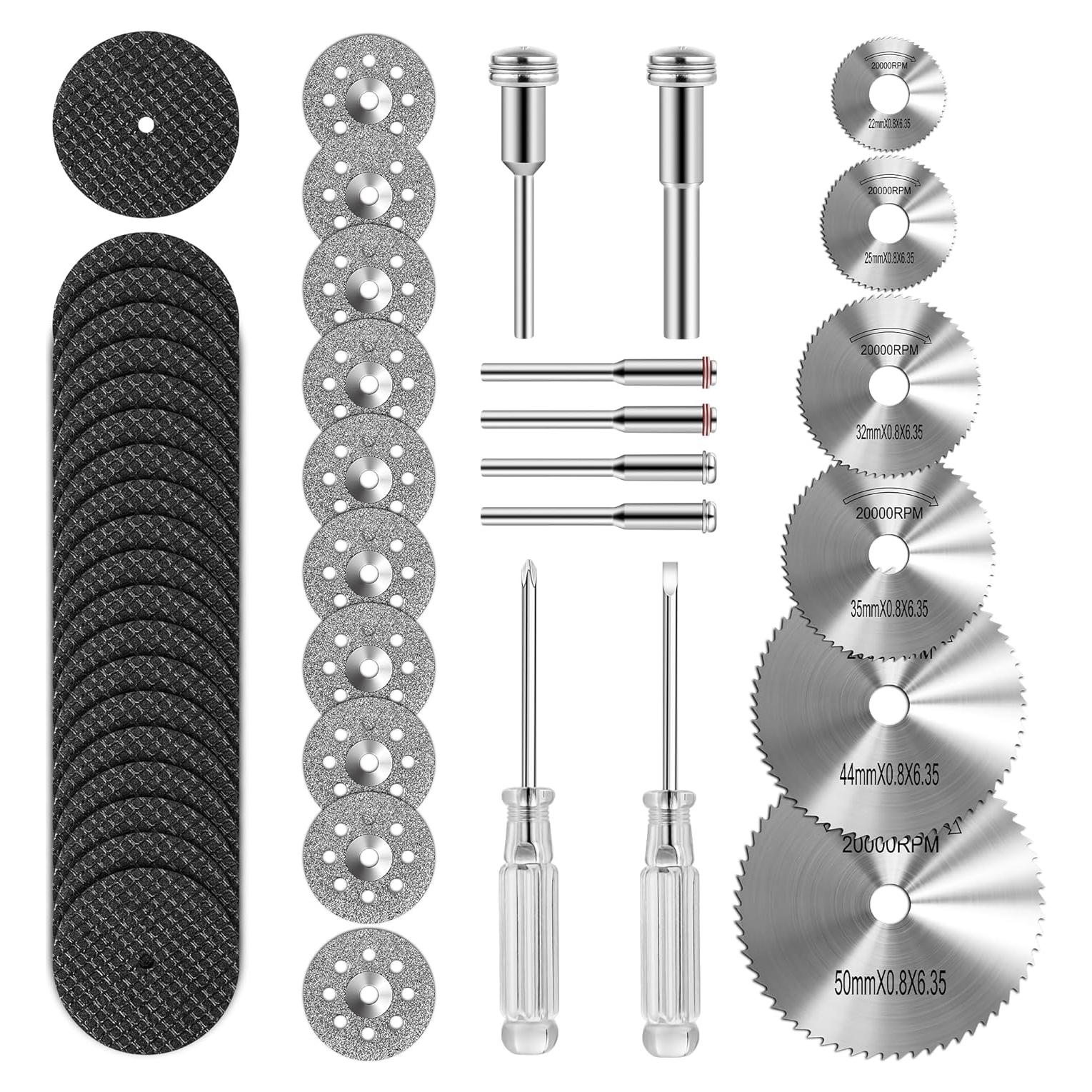 Juego de 44 Piezas de Ruedas de Corte Kuenuilr para Bricolaje