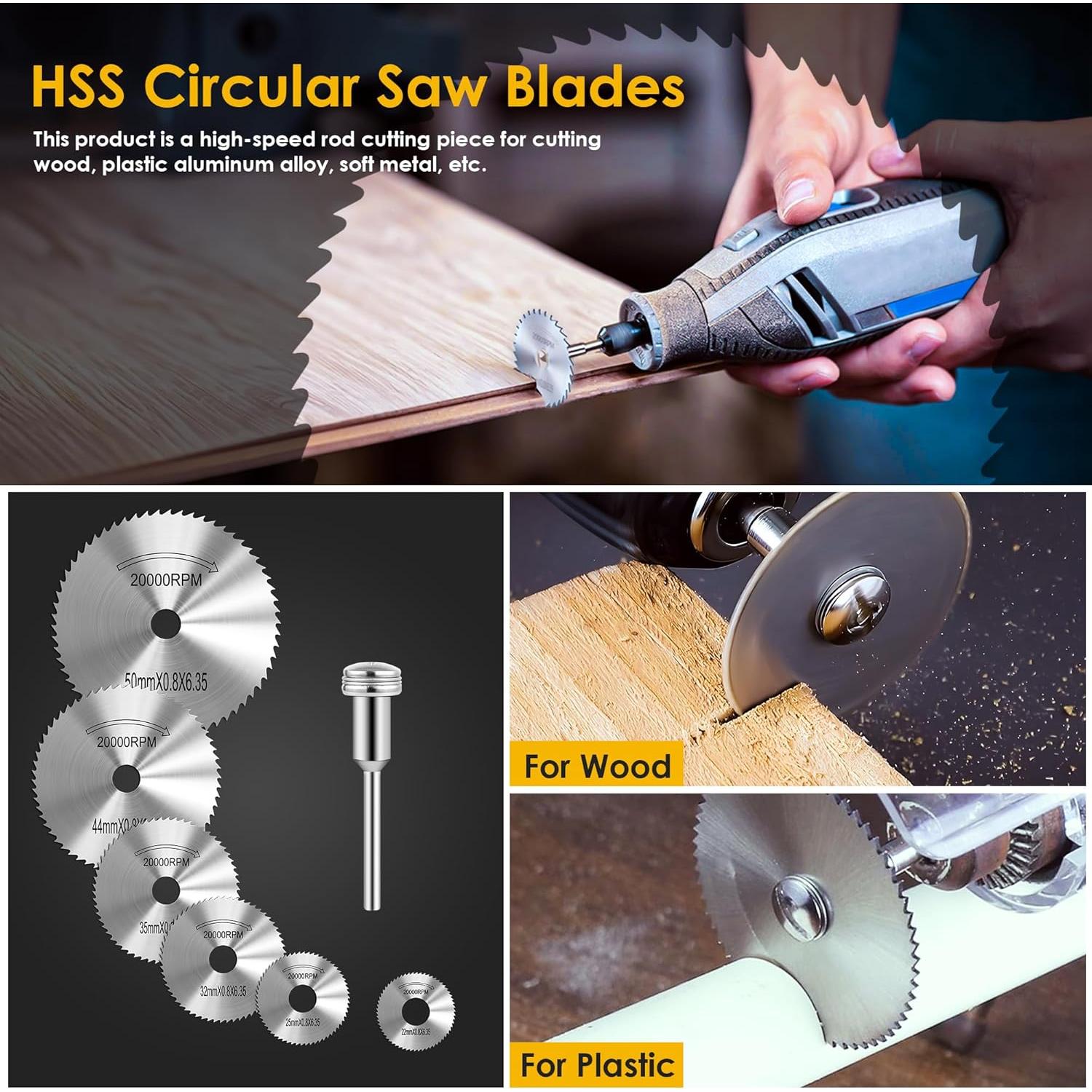 Juego de 44 Piezas de Ruedas de Corte Kuenuilr para Bricolaje