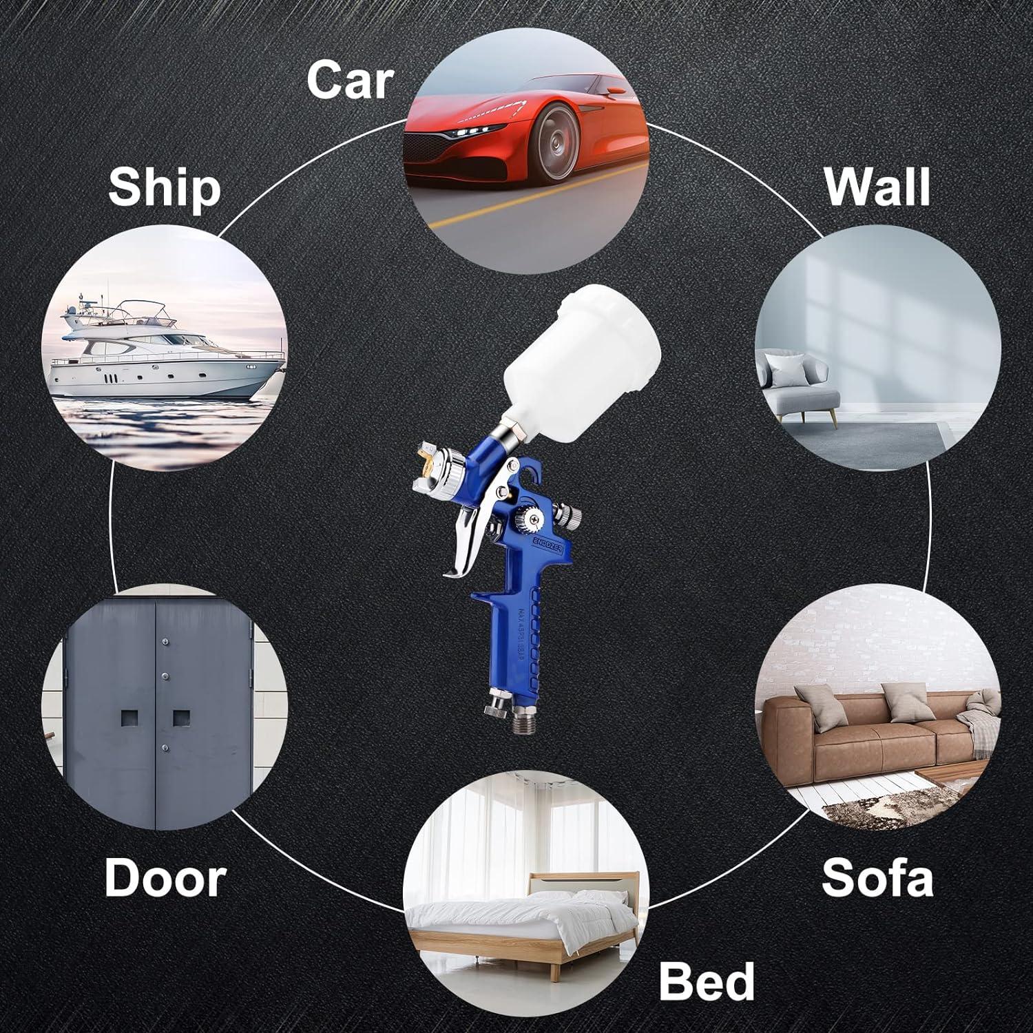 Pistola de Pulverización HVLP Endozer H2001 0.8mm 125ml